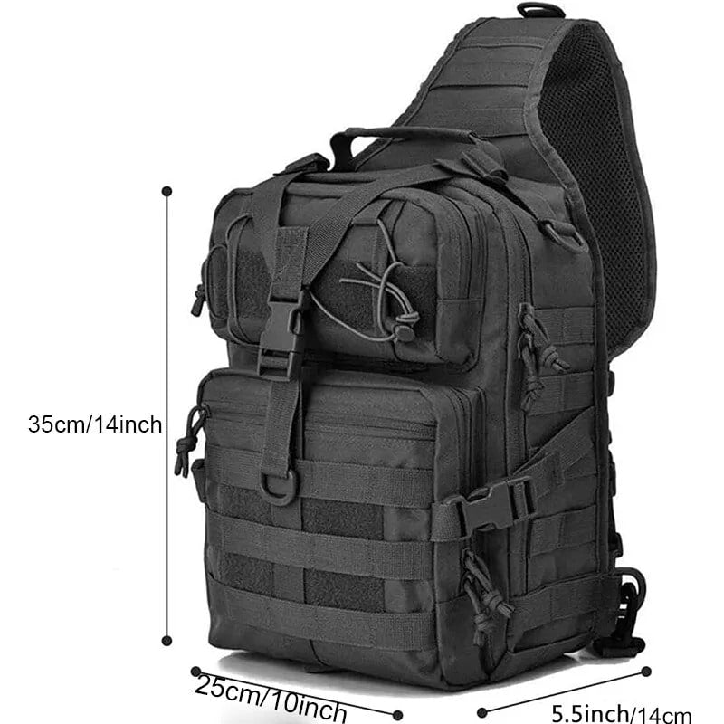 Compact Military Backpack measurements