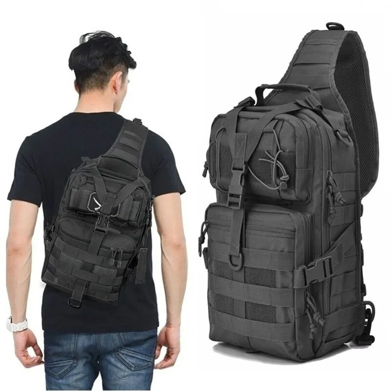 Compact Military Backpack black